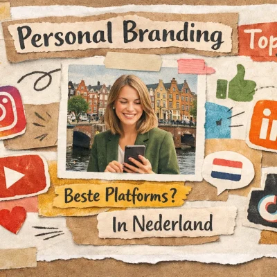 Vrouw met smartphone en sociale media